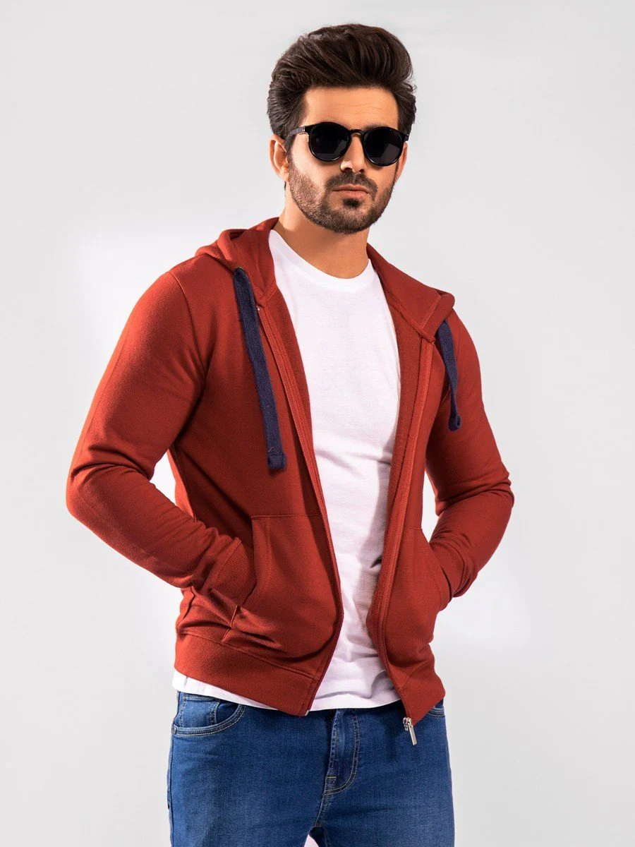 Men's Rust Hoodie - EMTH20-001 - Image 2