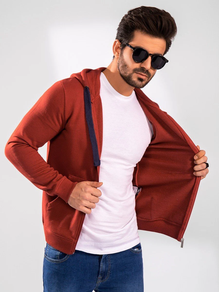 Men's Rust Hoodie - EMTH20-001 - Image 3