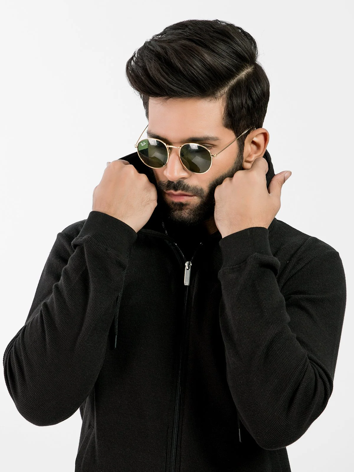 Men's Black Hoodie - EMTH20-004 - Image 3
