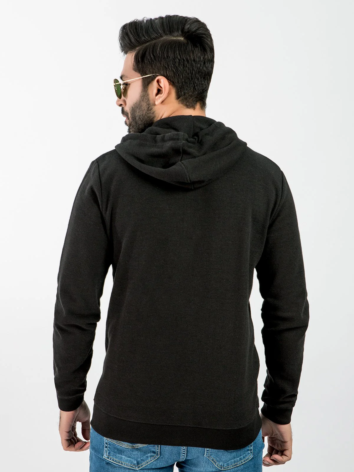 Men's Black Hoodie - EMTH20-004 - Image 4