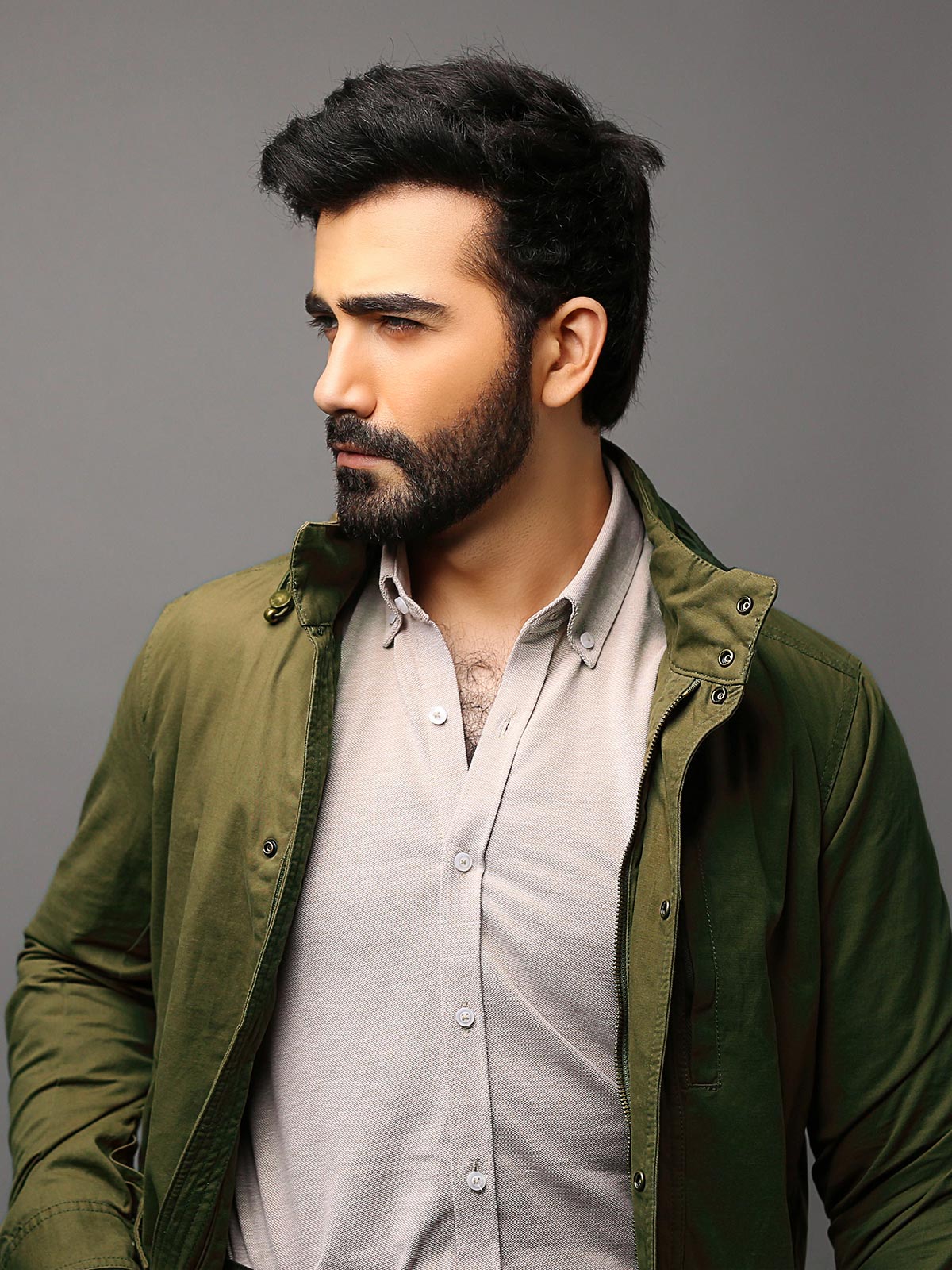 Men's Olive Jacket - EMTJ18-009 - Image 2
