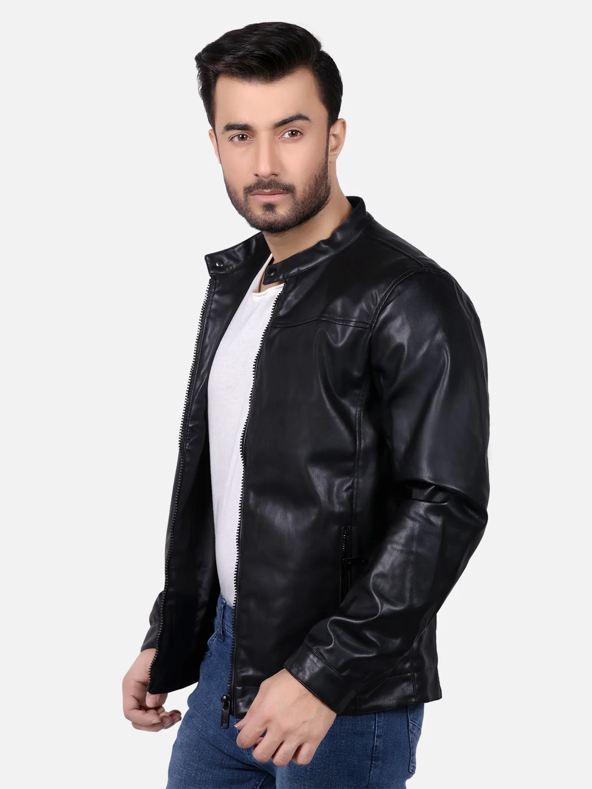 Men's Black Jacket - EMTJ18-012 - Image 3