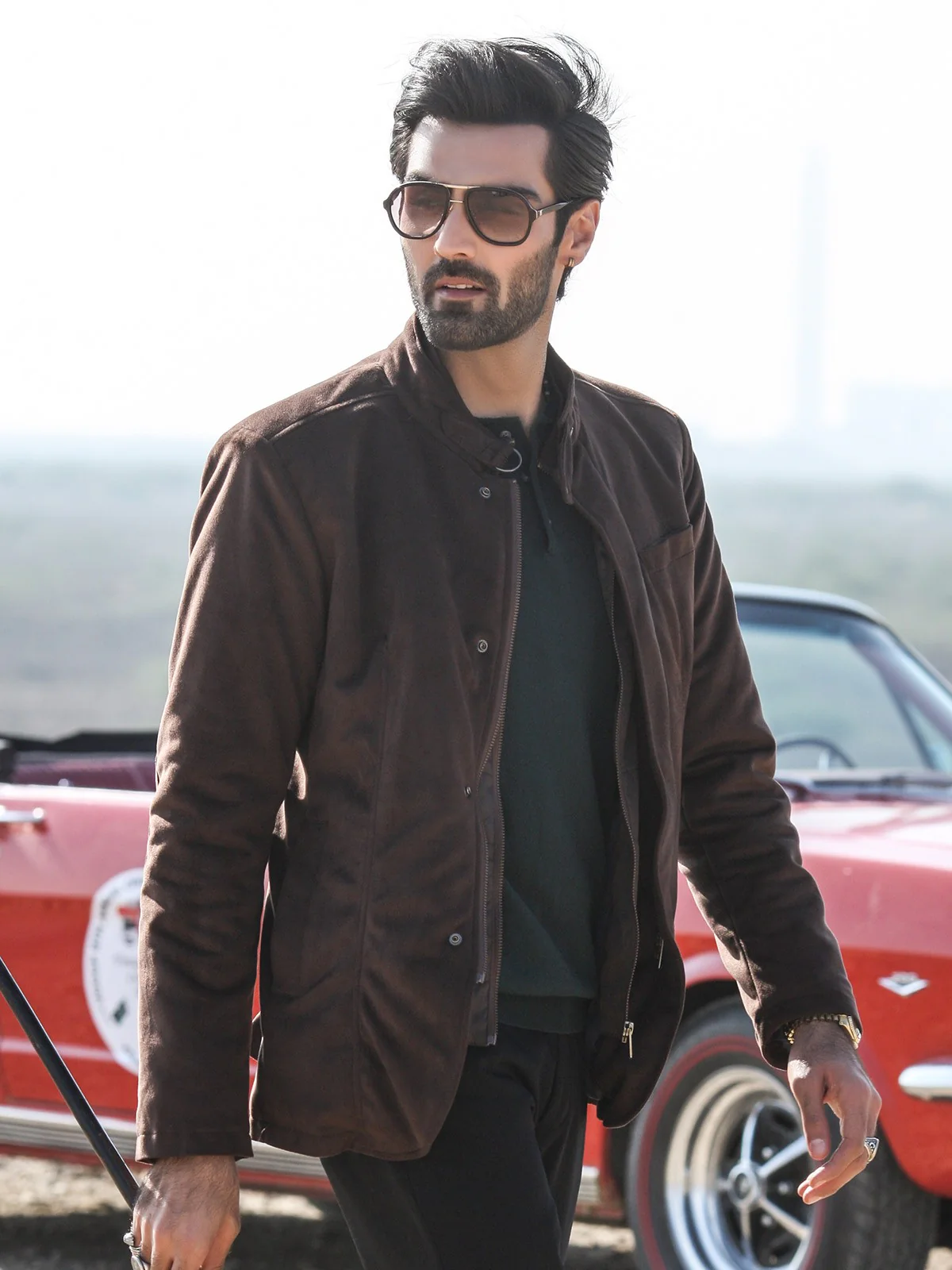 Men's Chocolate Brown Jacket - EMTJ18-013 - Image 2