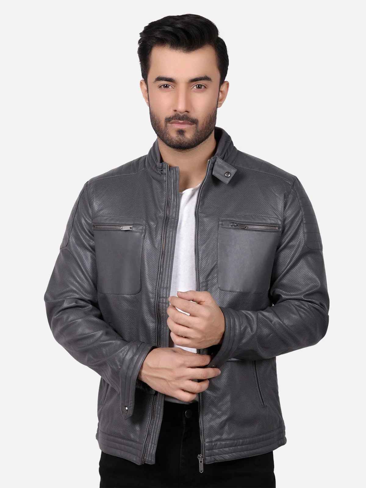 Men's Grey Jacket - EMTJ18-021 - Image 2