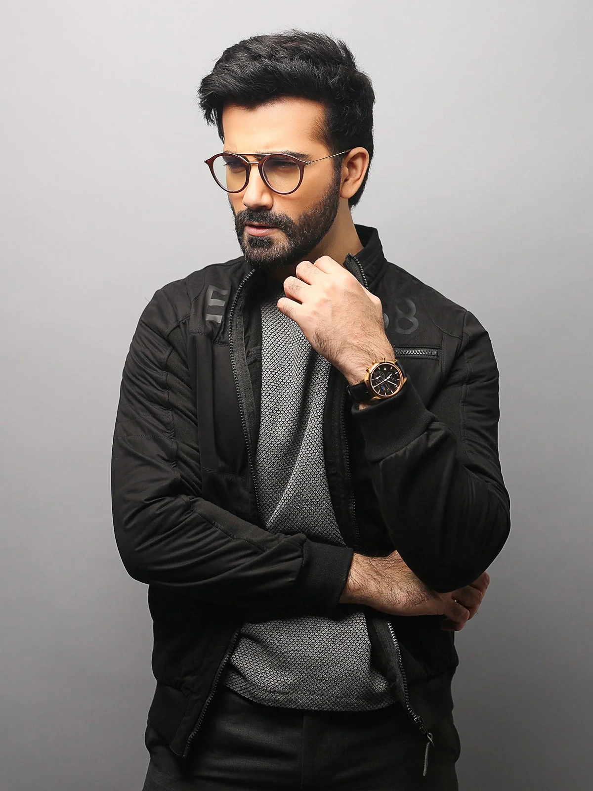 Men's Black Jacket - EMTJ18-022 - Image 2