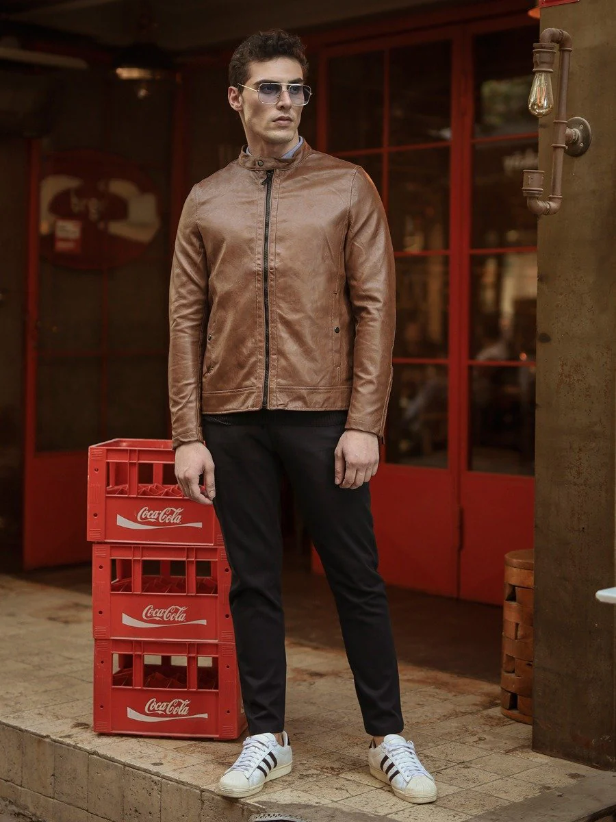 Men's Brown Jacket - EMTJ20-001 - Image 5