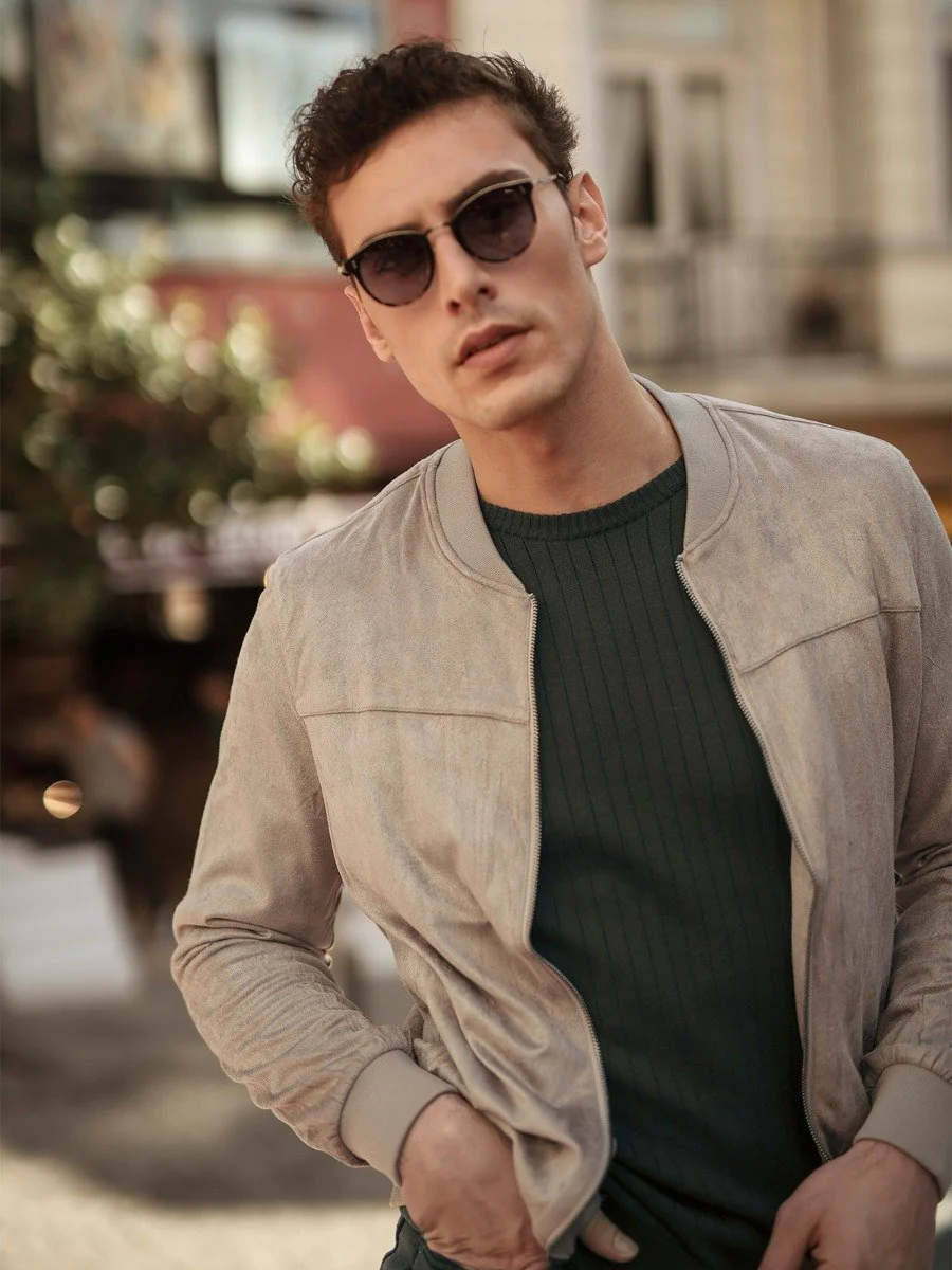 Men's Beige Jacket - EMTJ20-005 - Image 3