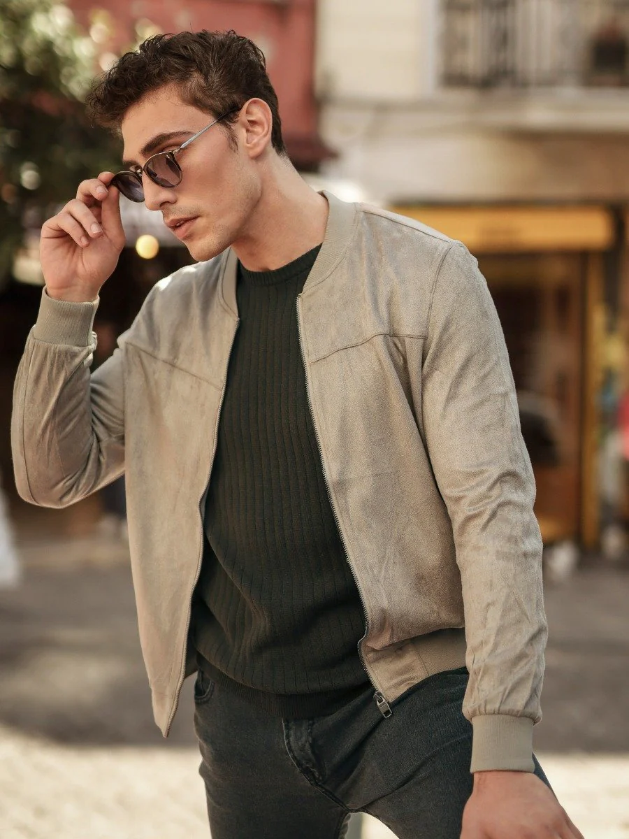 Men's Beige Jacket - EMTJ20-005 - Image 4