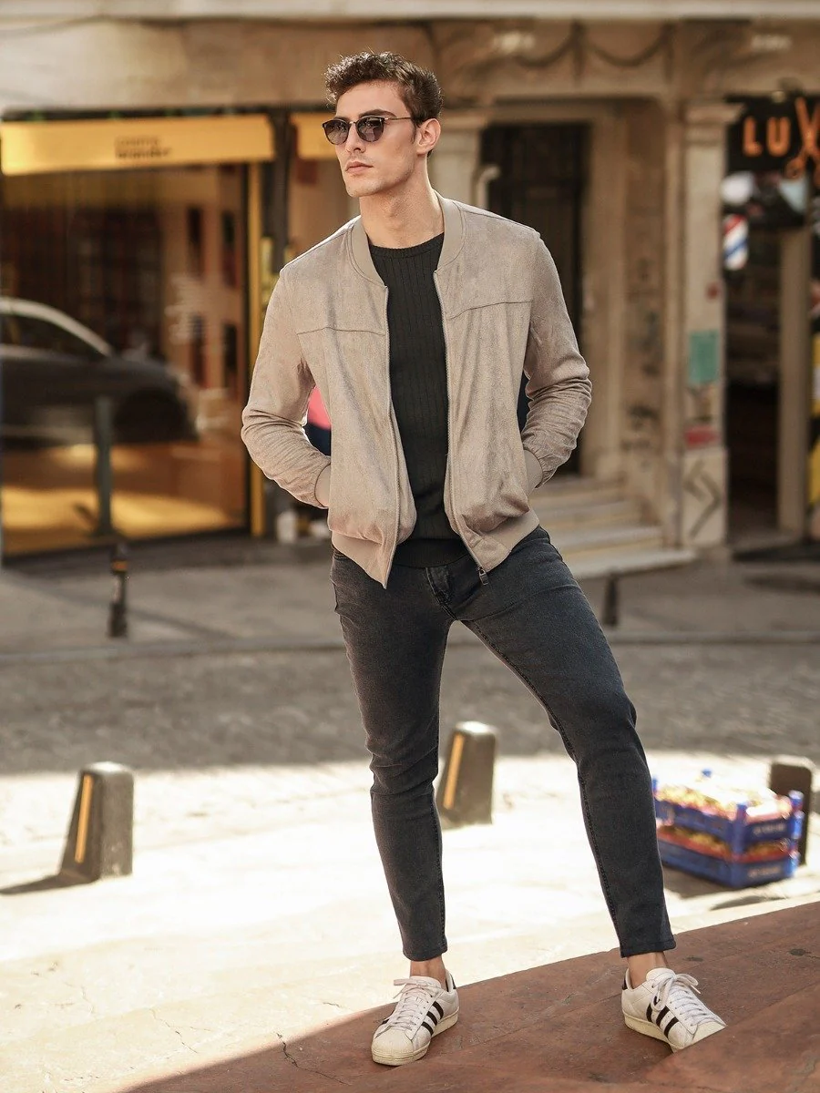 Men's Beige Jacket - EMTJ20-005 - Image 5