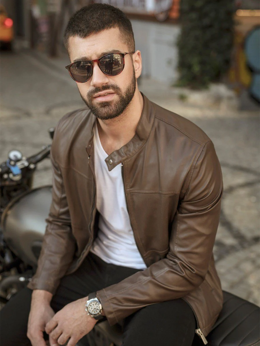 Men's Dark Brown Jacket - EMTJ20-008 - Image 2