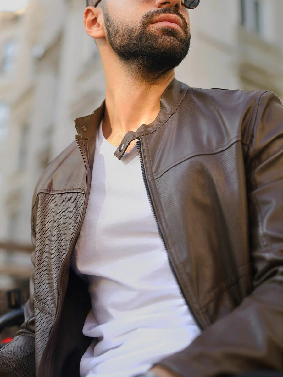 Men's Dark Brown Jacket - EMTJ20-008 - Image 5