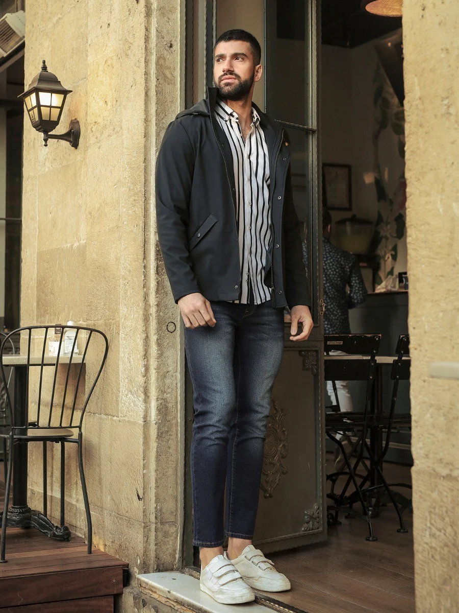 Men's Black Hoodie - EMTJH20-011 - Image 5