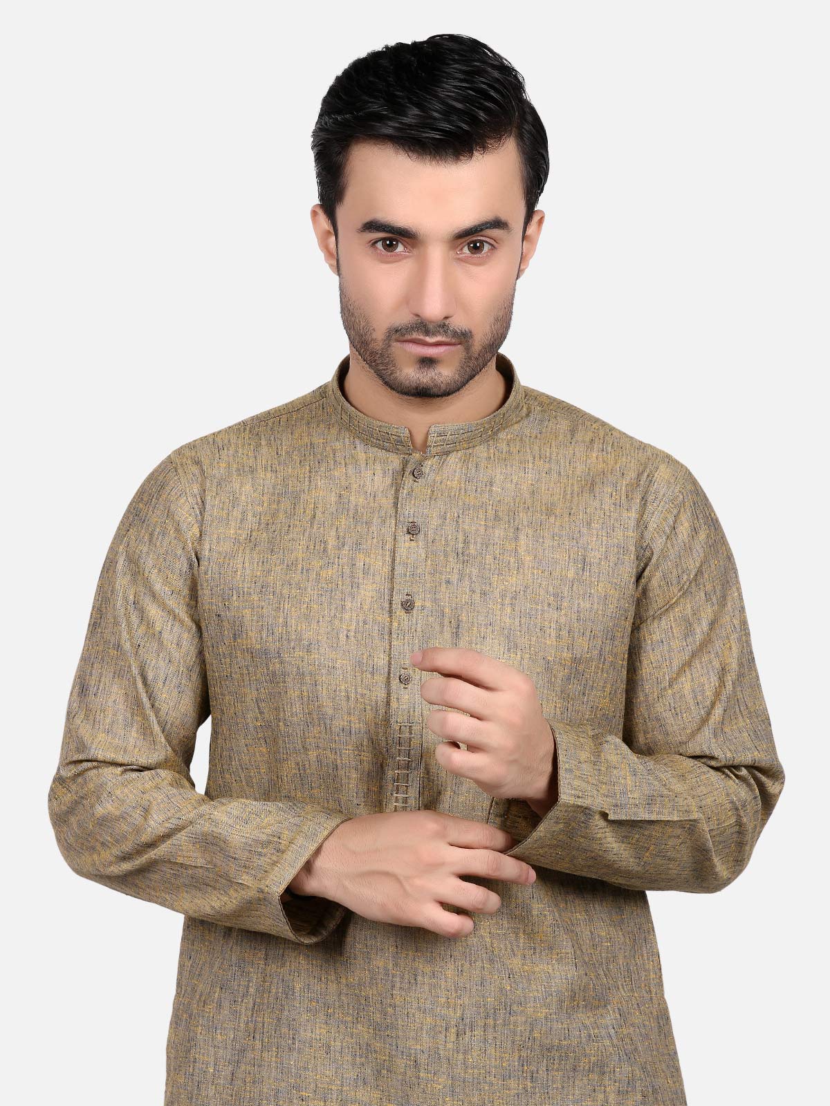 Men's Light Green Kurta - EMTK18S-9614 - Image 2