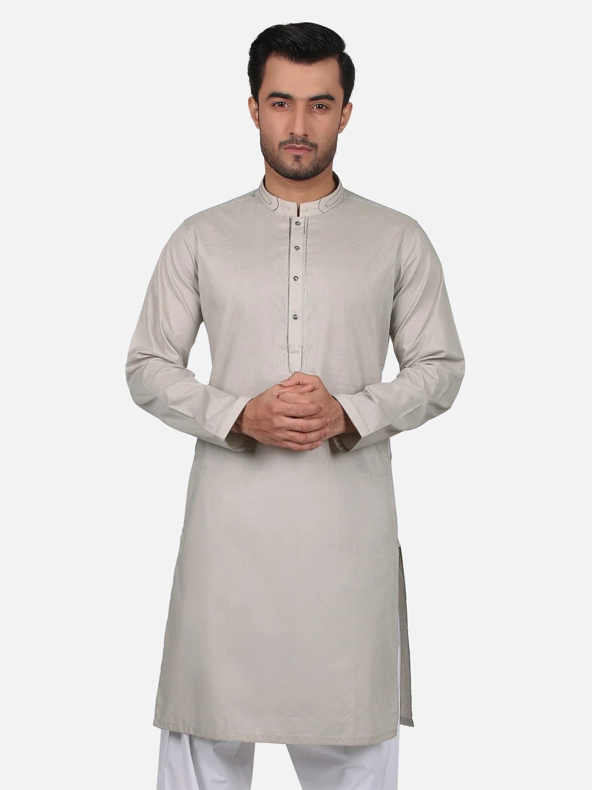 Men's Light Green Kurta - EMTK18S-9631 - Image 3
