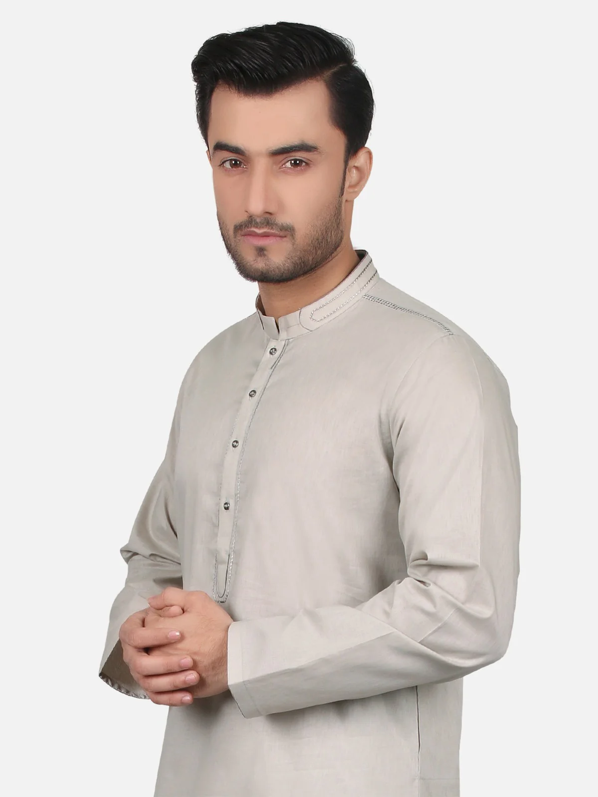 Men's Light Green Kurta - EMTK18S-9631 - Image 4