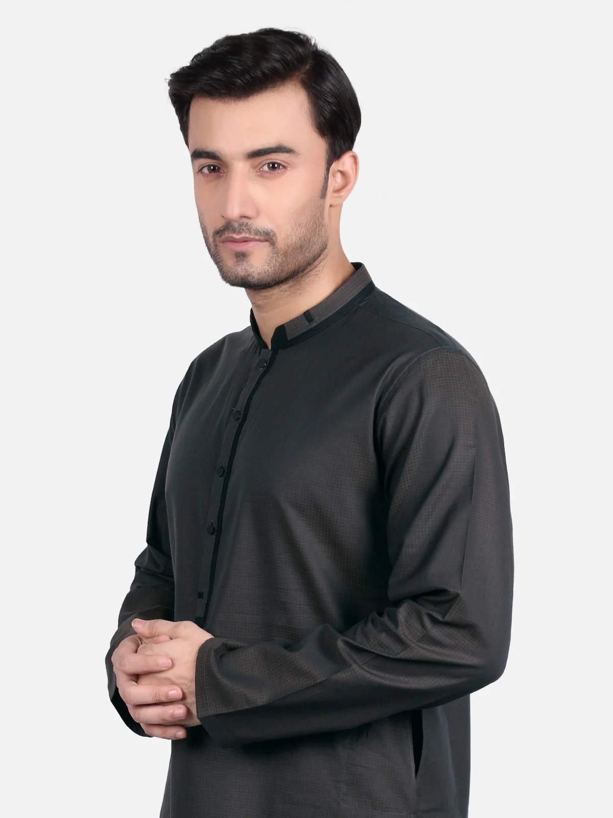 Men's Kai Green Kurta - EMTK18S-9649 - Image 4