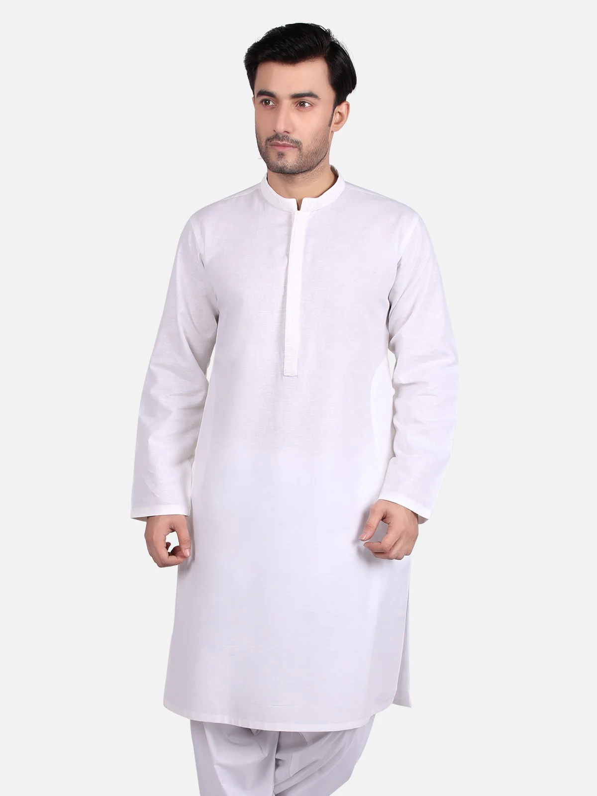 Men's Off White Kurta - EMTK18S-9655 - Image 3