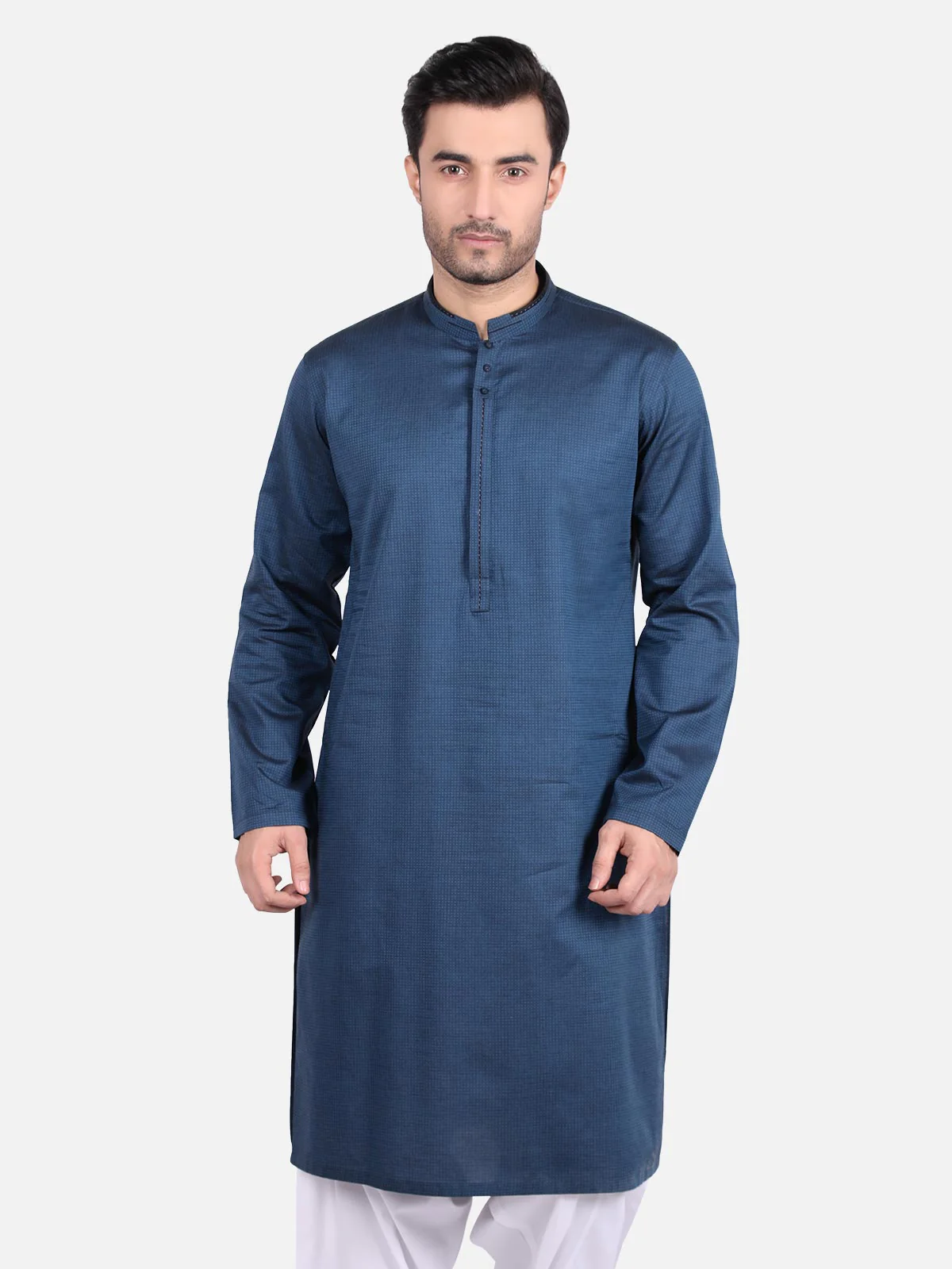Men's Dark Teal Kurta - EMTK18S-9654