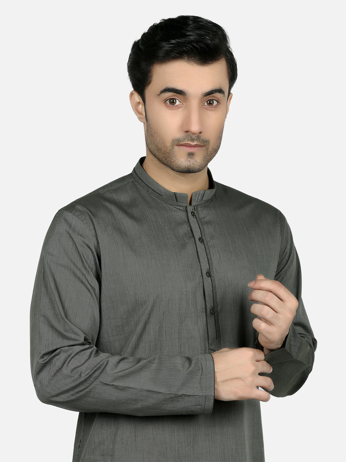 Men's Green Kurta - EMTK18S-9661 - Image 2