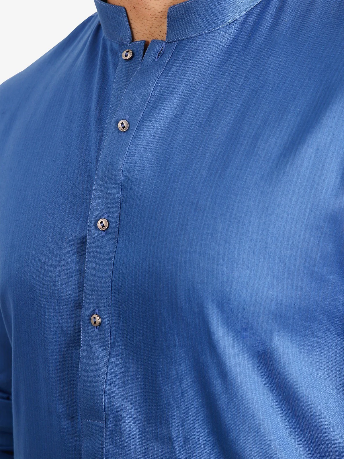 Men's Royal Blue Kurta - EMTK20S-9891 - Image 4