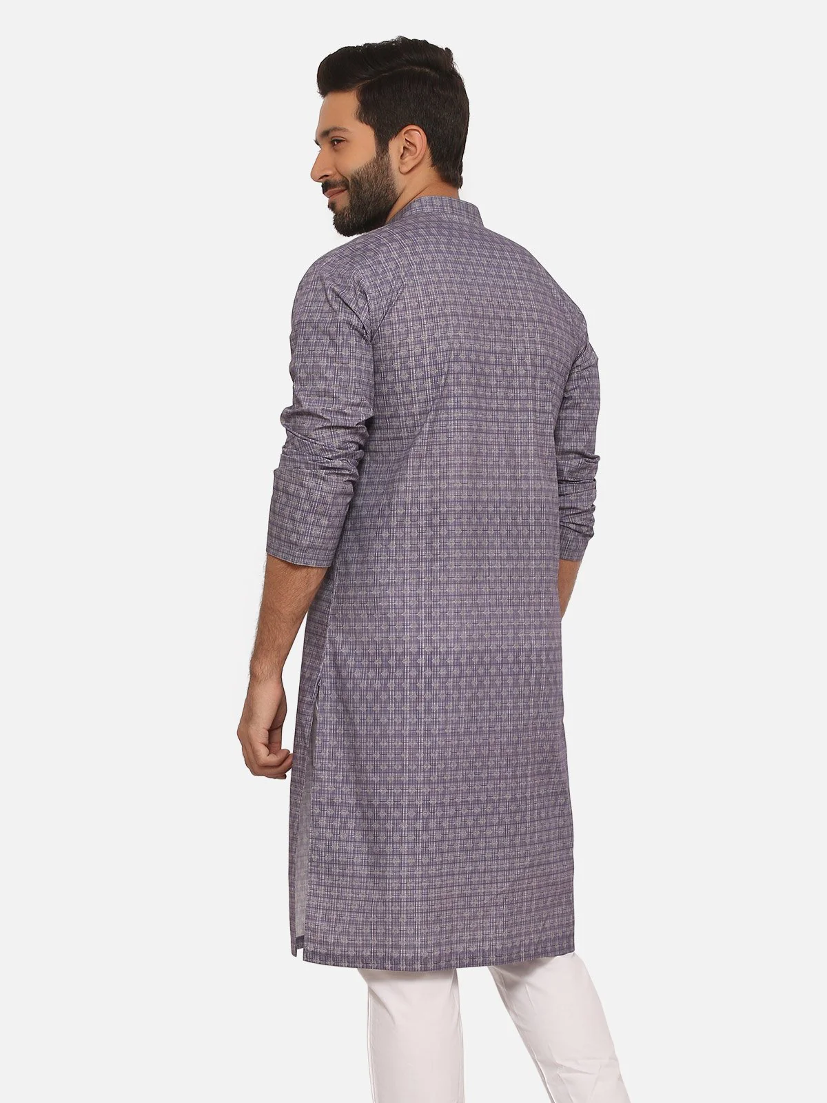 Men's Purple Kurta - EMTK20S-99002 - Image 2