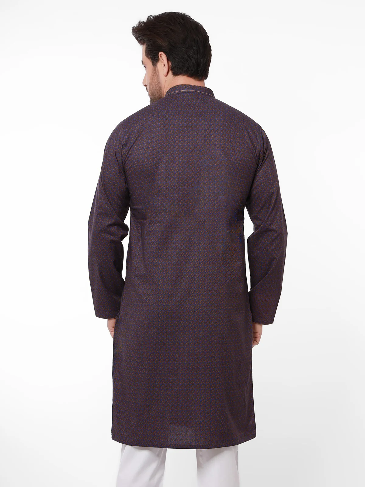 Men's Purple Kurta - EMTK21S-99052 - Image 3