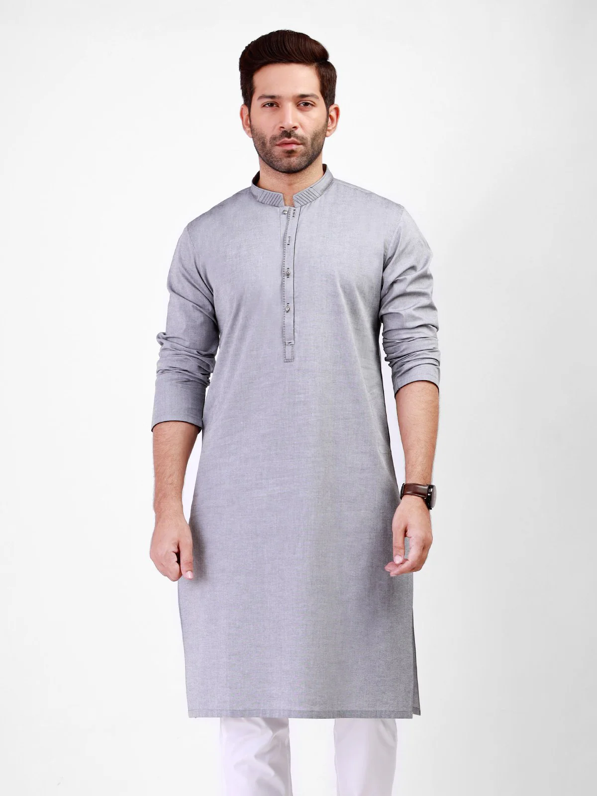 Men's Grey Kurta - EMTK21S-99080