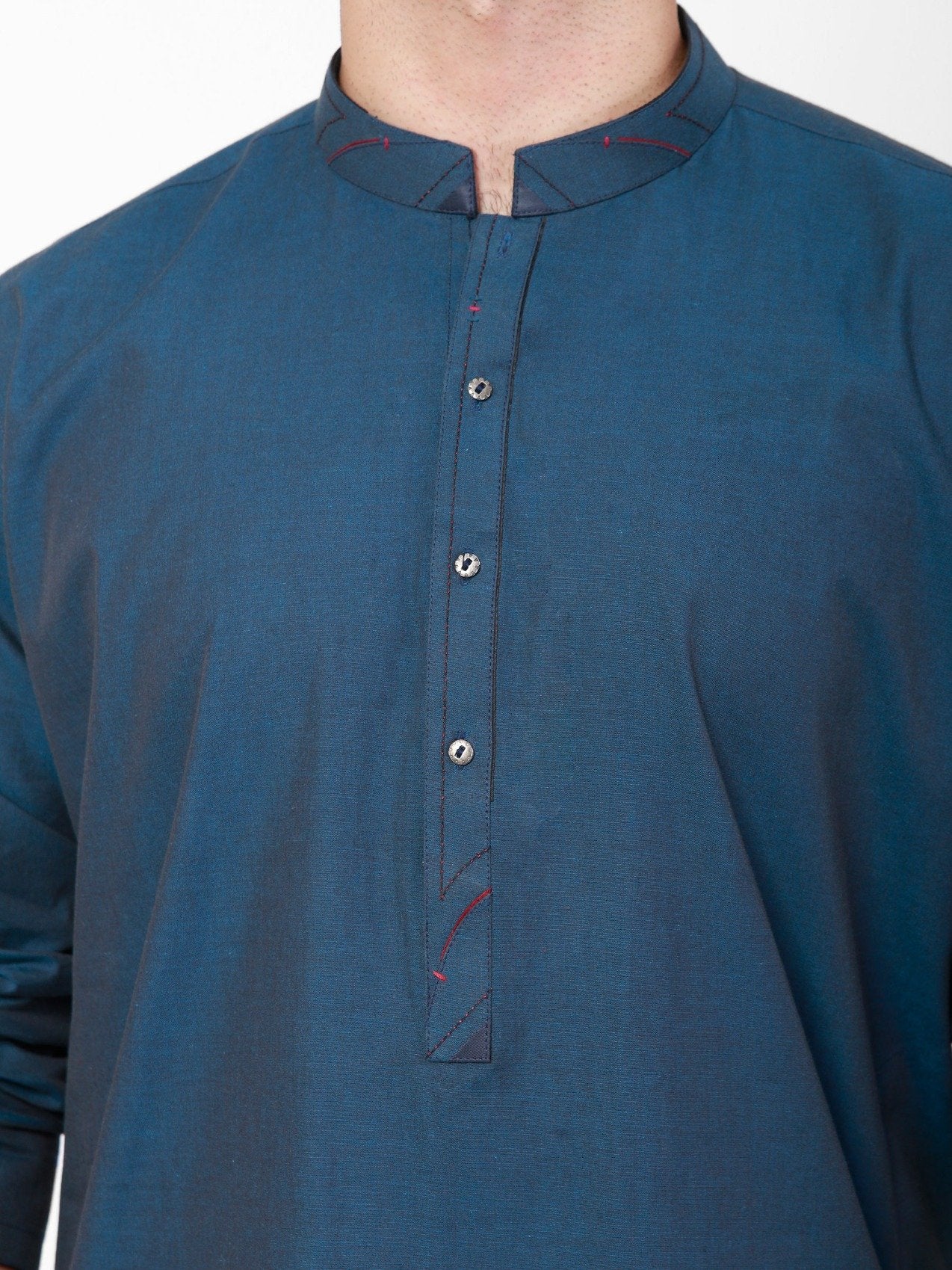 Men's Navy Kurta - EMTK21S-99100 - Image 2