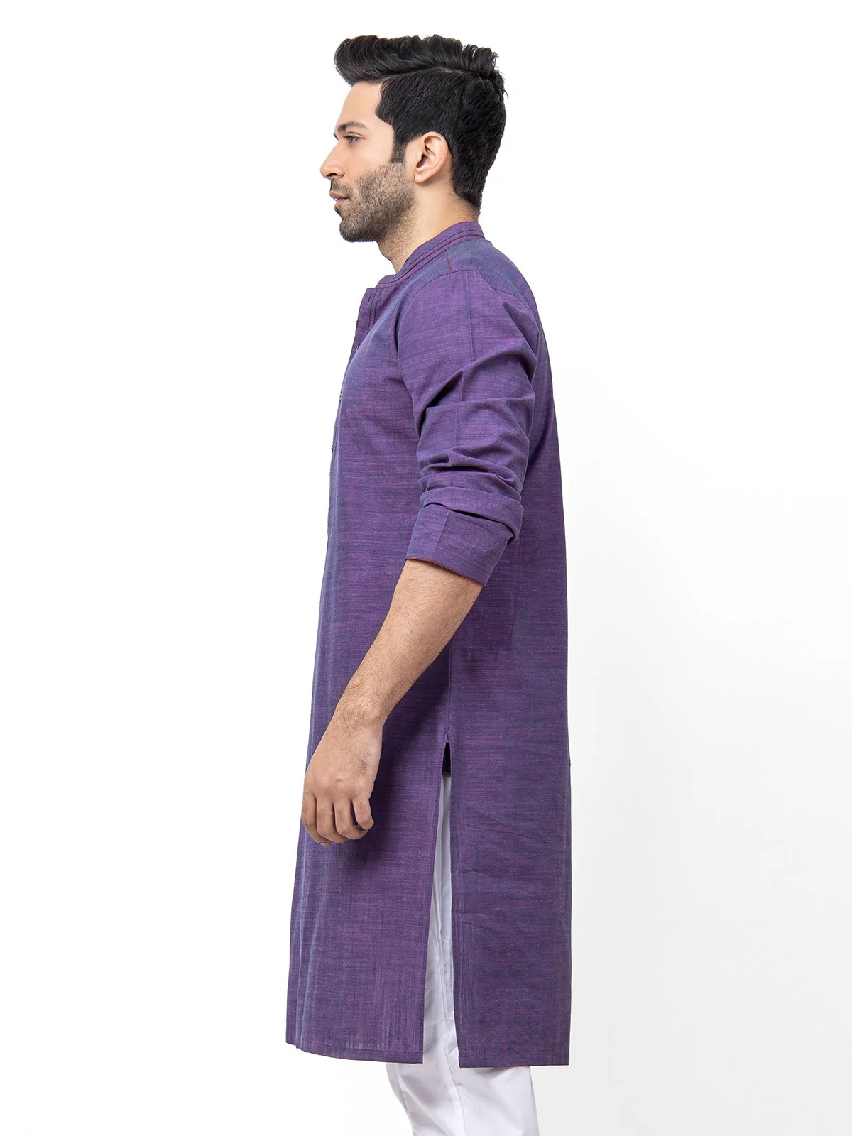Men's Purple Kurta - EMTK21S-99155 - Image 3