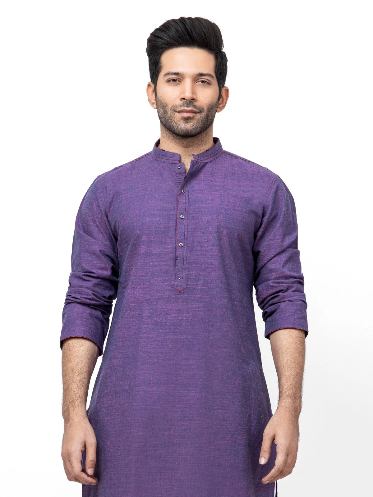 Men's Purple Kurta - EMTK21S-99155 - Image 4