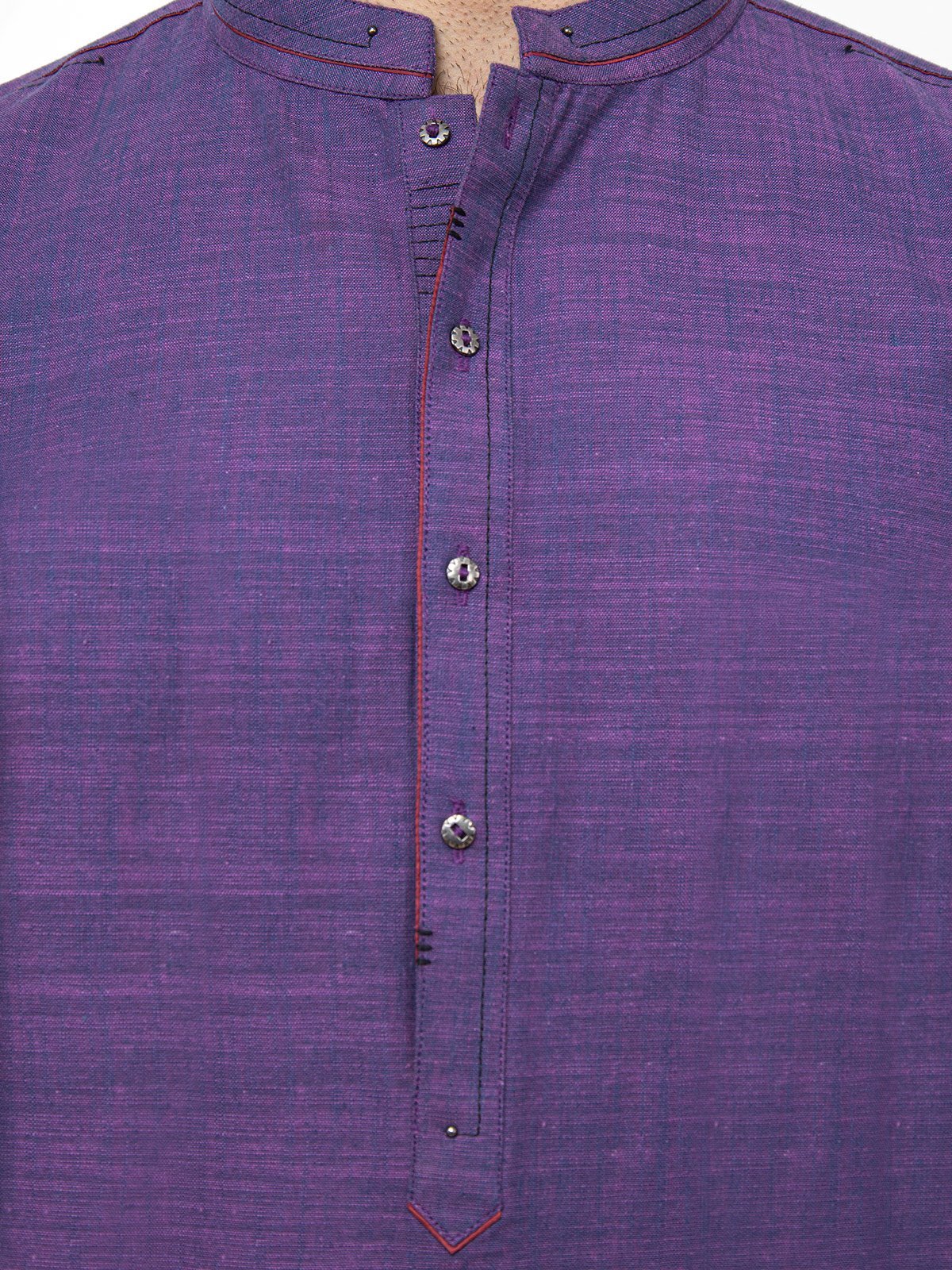 Men's Purple Kurta - EMTK21S-99155 - Image 5