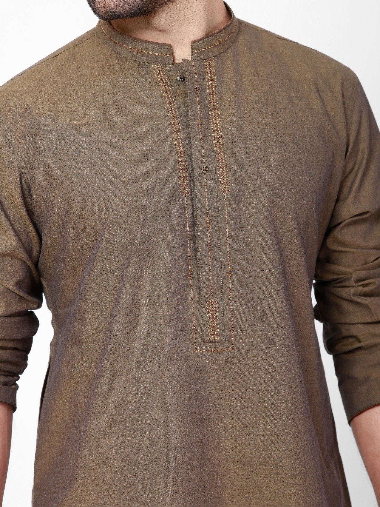 Men's Kai Green Kurta - EMTK22S-99112 - Image 2