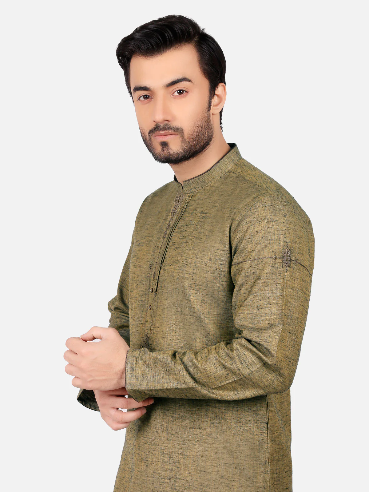 Men's Mehndi Kurta Ceremonial - EMTKC18-020 - Image 2