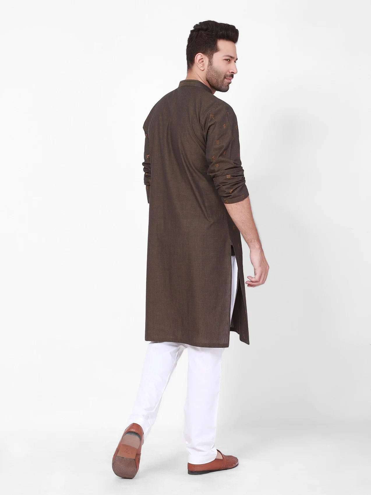 Men's Mehndi Kurta Ceremonial - EMTKC21-061 - Image 3