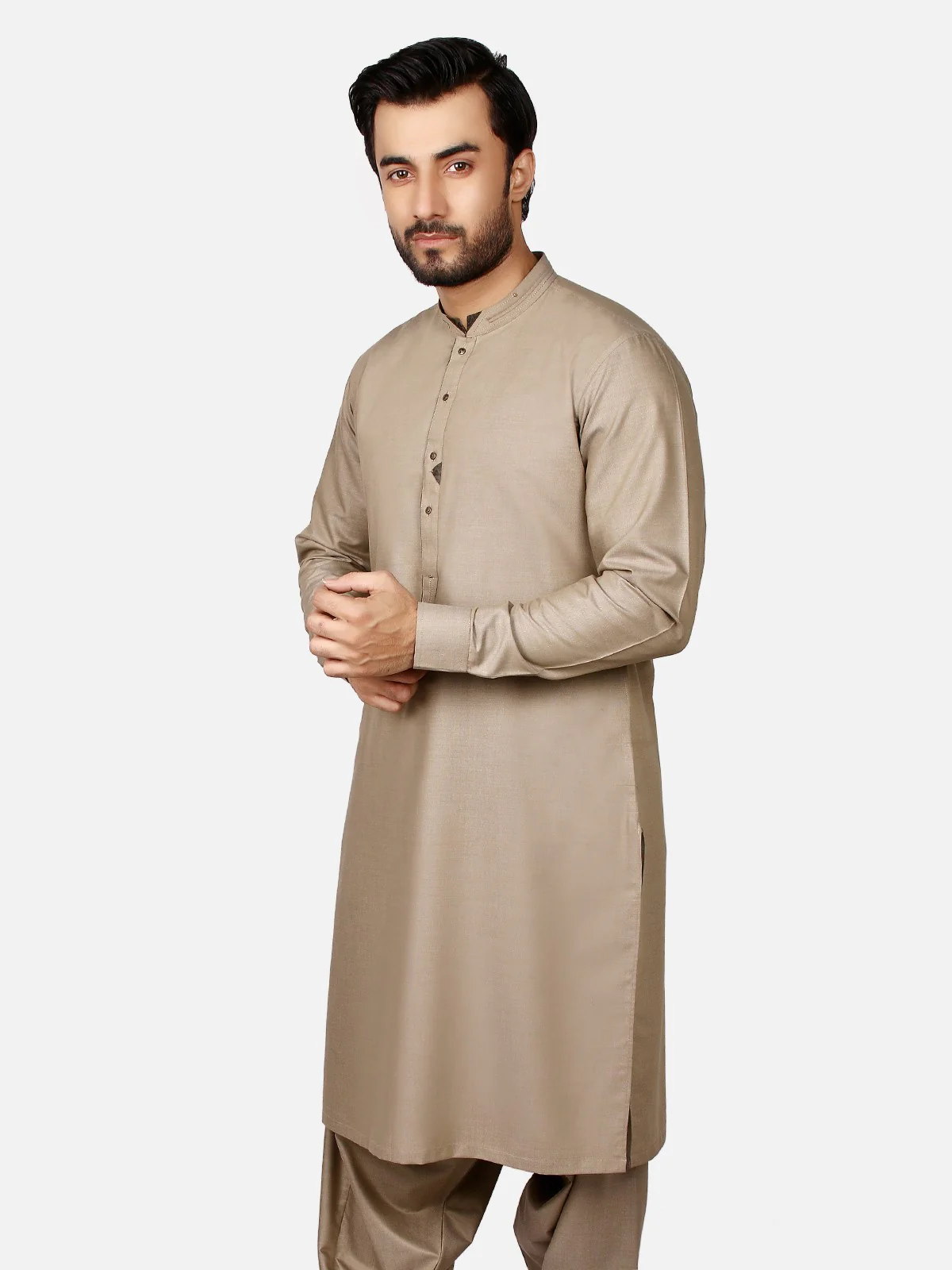 Men's Sage Shalwar Kameez - EMTKS19-007 - Image 2