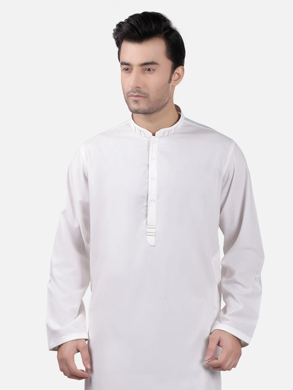 Men's Cream Shalwar Kameez - EMTKS19S-40707 - Image 2
