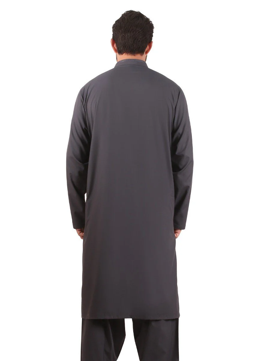Men's Mid Night Blue Shalwar Kameez - EMTKS20S-40843 - Image 3