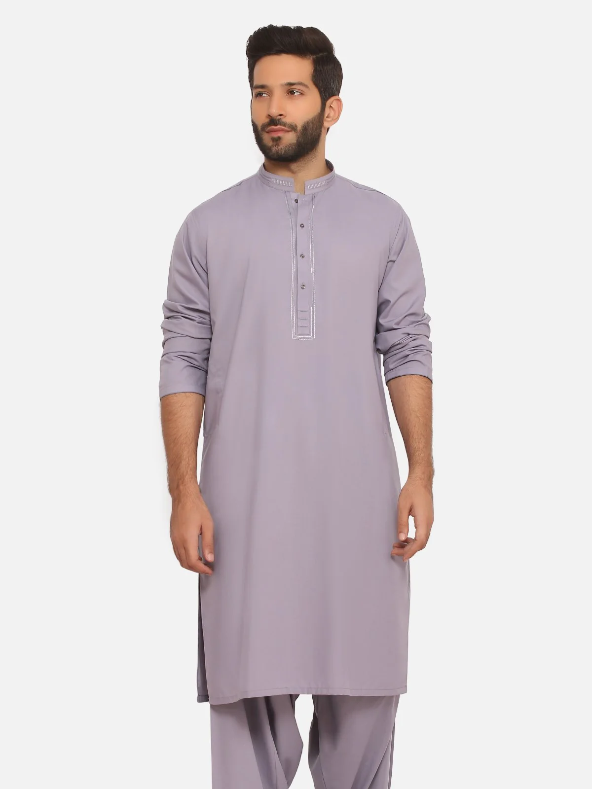 Men's Light Purple Shalwar Kameez - EMTKS20S-40858