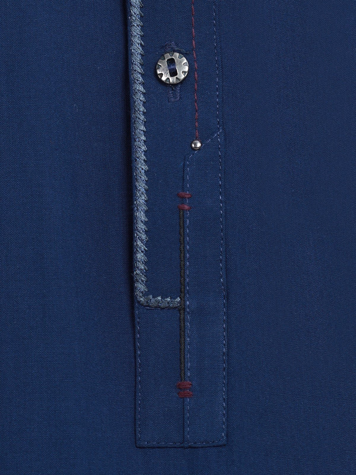 Men's Navy Shalwar Kameez - EMTKS22S-40945 - Image 4