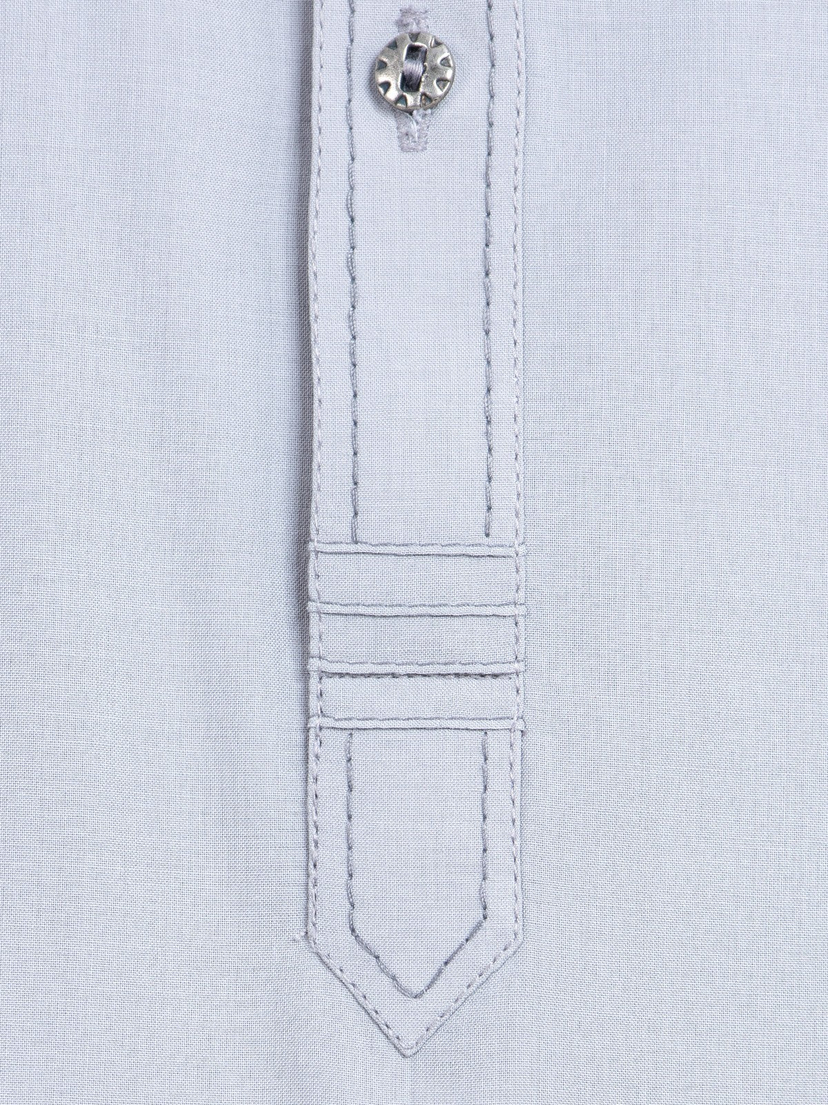 Men's Grey Shalwar Kameez - EMTKS22S-40946 - Image 4