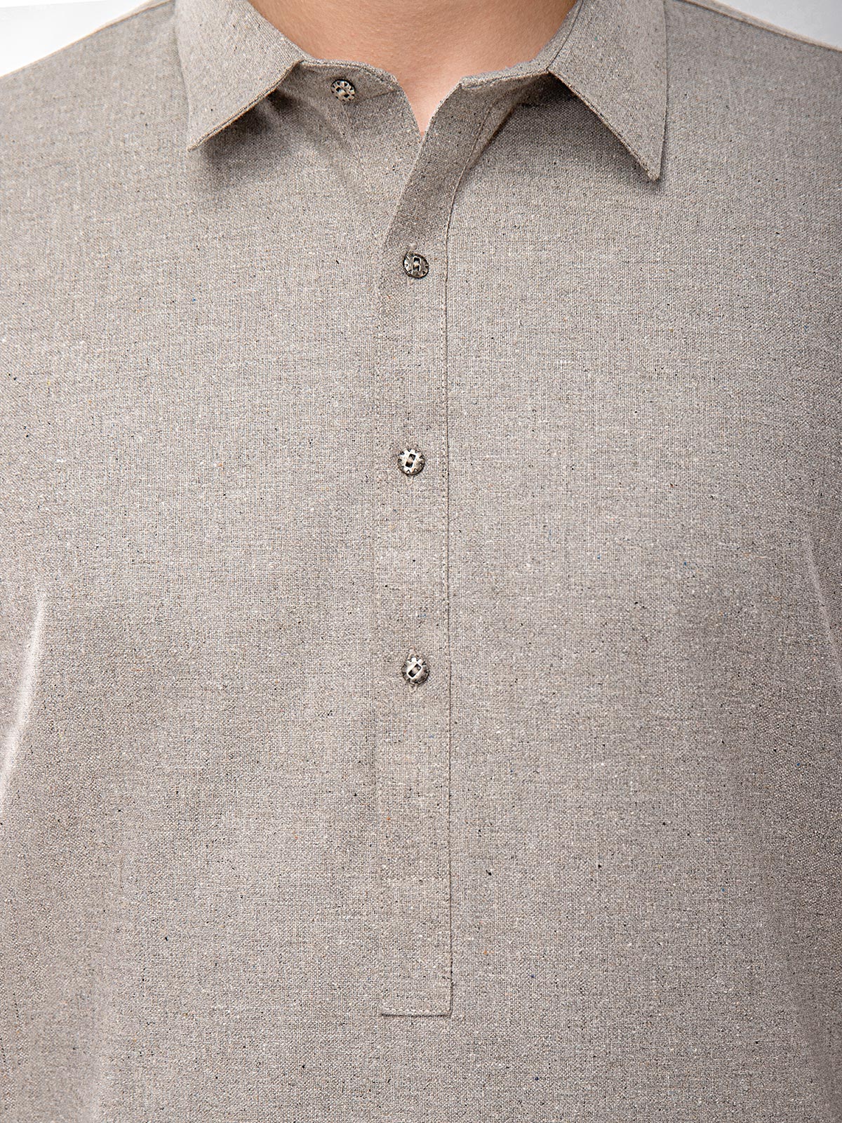 Men's Zinc Shalwar Kameez Plain - EMTKSP21W-40929 - Image 3