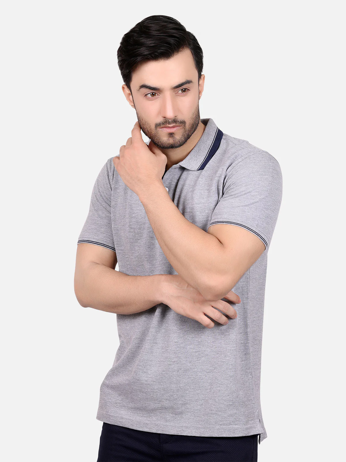 Men's Grey Polo Shirt - EMTPS18-003 - Image 2