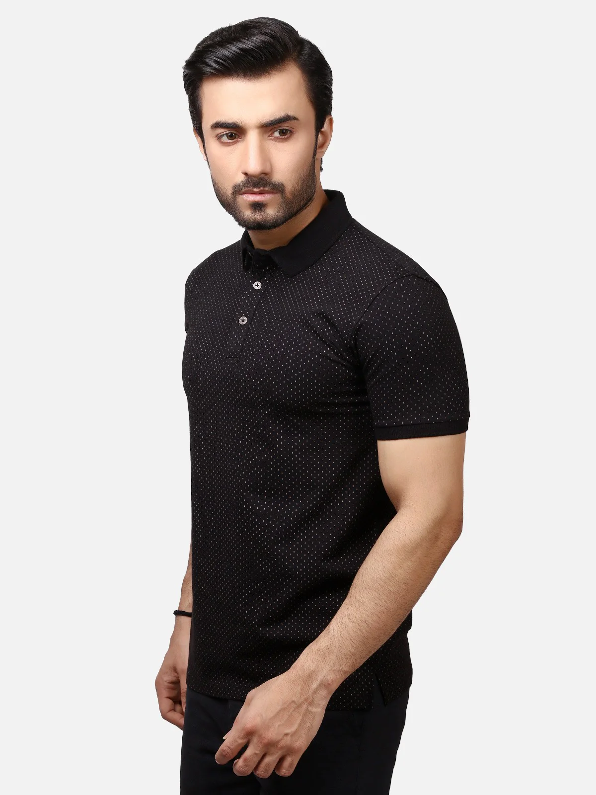 Men's Black Polo Shirt - EMTPS19-001 - Image 2