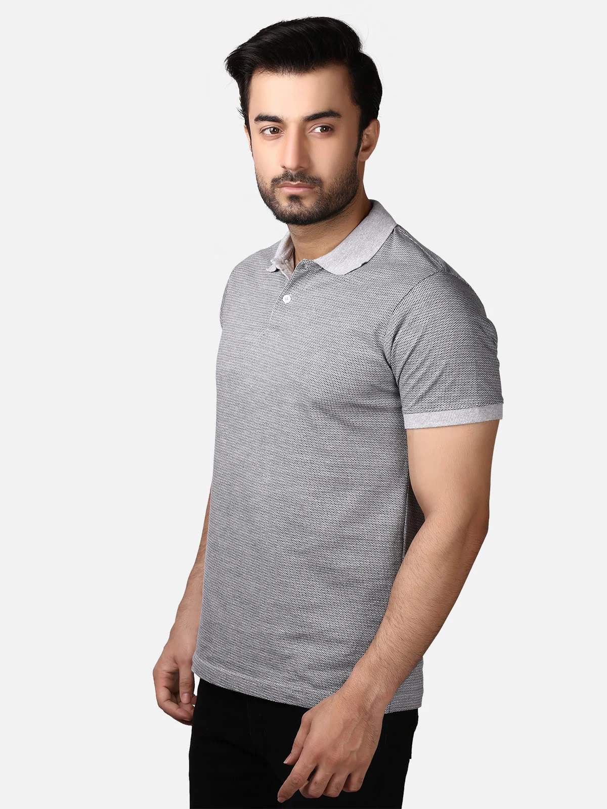Men's Grey Polo Shirt - EMTPS19-005 - Image 2