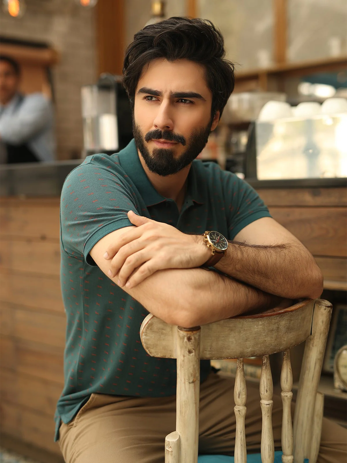 Men's Green Polo Shirt - EMTPS19-006 - Image 4