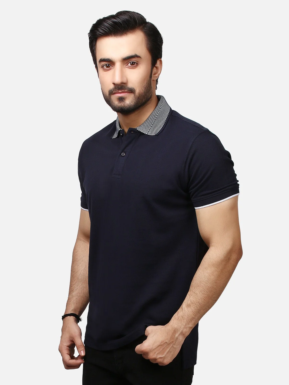 Men's Dark Navy Polo Shirt - EMTPS19-009 - Image 2