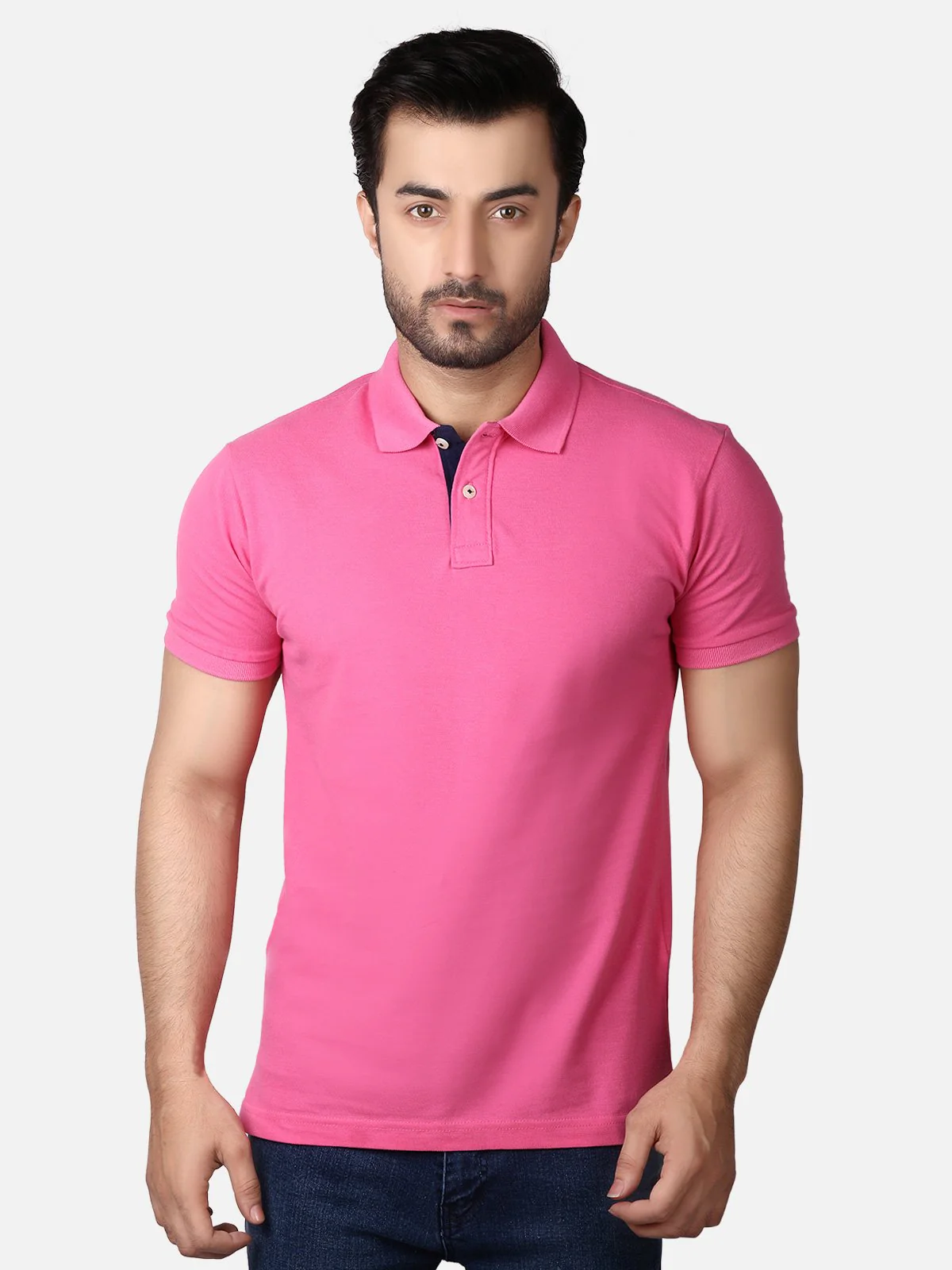Men's Pink Polo Shirt - EMTPS19-011