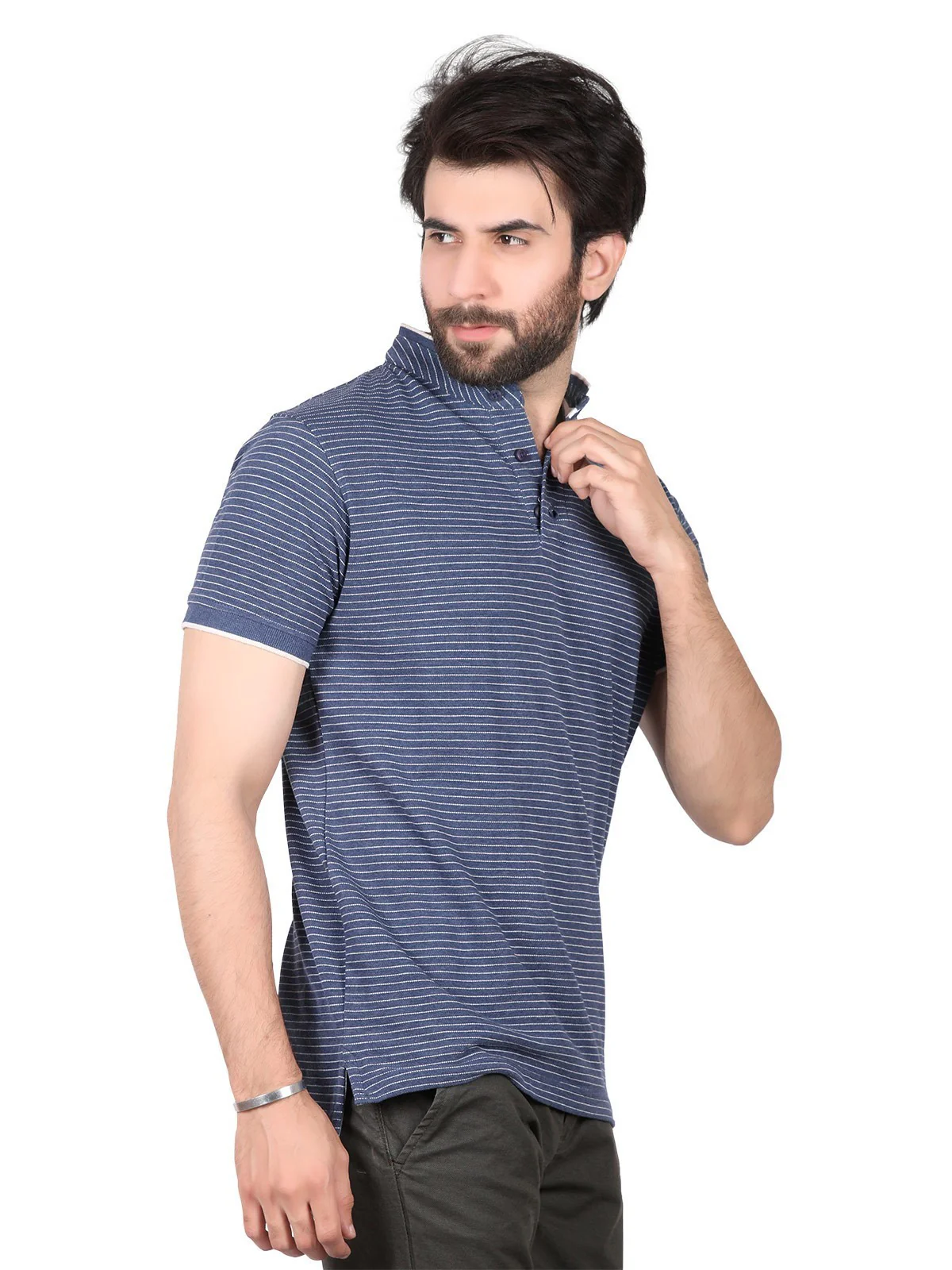 Men's Navy Polo Shirt - EMTPS19-016 - Image 2