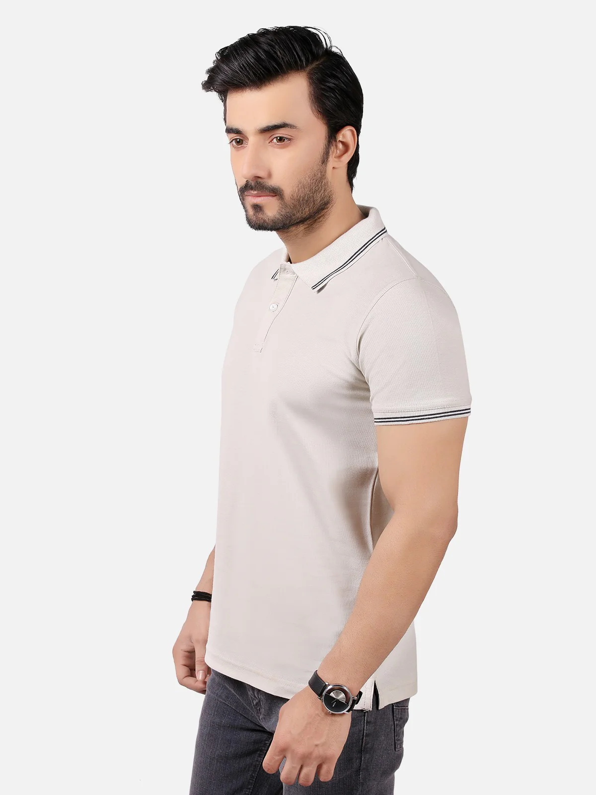 Men's Sand Polo Shirt - EMTPS19-027 - Image 2
