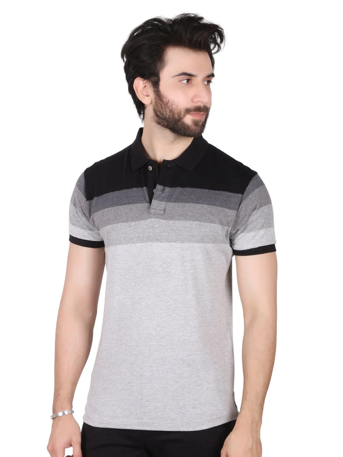 Men's Grey Polo Shirt - EMTPS19-041